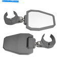 Mirror Polaris RZR 570 2014-2019 Modquad RacingグレーサイドミラーW / Oベゼル For Polaris RZR...