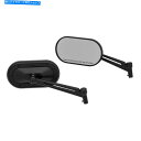 Mirror クレアキン1737重工業サテンブラックミラーセット Kuryakyn 1737 Heavy Industry Satin Black Mirror...