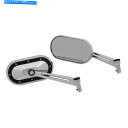 Mirror クレアキン1765重工業クロームWブラックアクセントミラーセット Kuryakyn 1765 Heavy Industry Chrome w Bl...