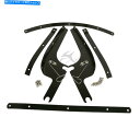 Windshield ハーレーツーリングロードキングフリル94-2021のためのフロントガラスのハンドスクリーンブラケットキットフィット Windshield Windscreen Bracket Kit Fit For Harley Touring Road King FLHR 94-2021