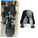 Windshield ハーレーダイナソフテイルモデルブラックのためのABSオートバイのフロントガラスのフロントガラス ABS Motorcycle Windscreen Windshield for Harley Dyna Softail Models Black(2)
