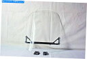 Windshield ハーレーホンダスズキ山草のためのハードウェアを持つフロントガラスフロントガラス Windscreen Windshield With Hardware for Harley Honda Suzuki Yamaha Kawasaki