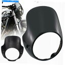 Windshield 7 "Triumph Bonneville T100 T12用ヘッドライトフェアリングフロントガラスカバーマスクブラック 7" Headlight Fairing Windshield Cover Mask Black For Triumph Bonneville T100 T12