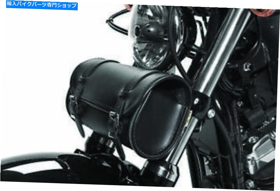 Windshield ウィリー＆マックス8064レザーフロントガラスバッグローマウントハーレー Willie & Max 806..