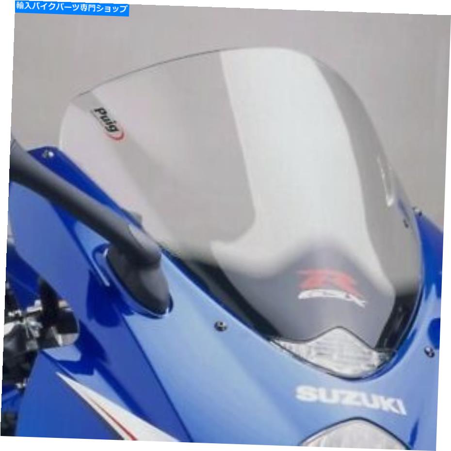 Windshield 鈴木GSX-R600 / GSX-R750 2004-2005のためのクリア＃1655WのPUIG 3mmレーシングフロントウィンドスクリーン＃1655W Puig 3mm Racing Windscreen Clear #1655W for Suzuki GSX-R600/GSX-R750 2004-2005