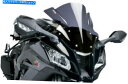 Windshield Puig 4366Fレーシングフロントウィンドスクリーン、暗い煙 PUIG 4366F Racing Windscreen, Dark Smoke