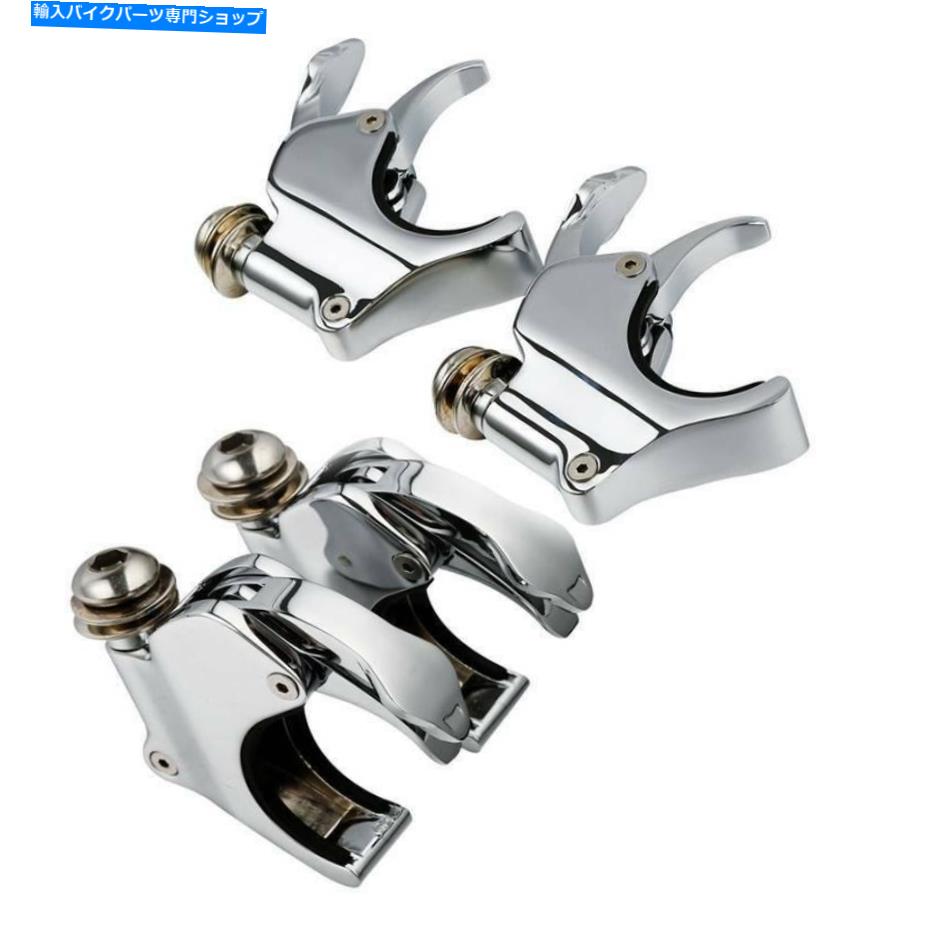 Windshield 49mm 4ԡեȥ饹ץϡ꡼ʥ饤ݡĥ1200 XL1200X 49mm 4PCS Windshield Clamps Fit For Harley Dyna Low Rider Sportster 1200 XL1200X