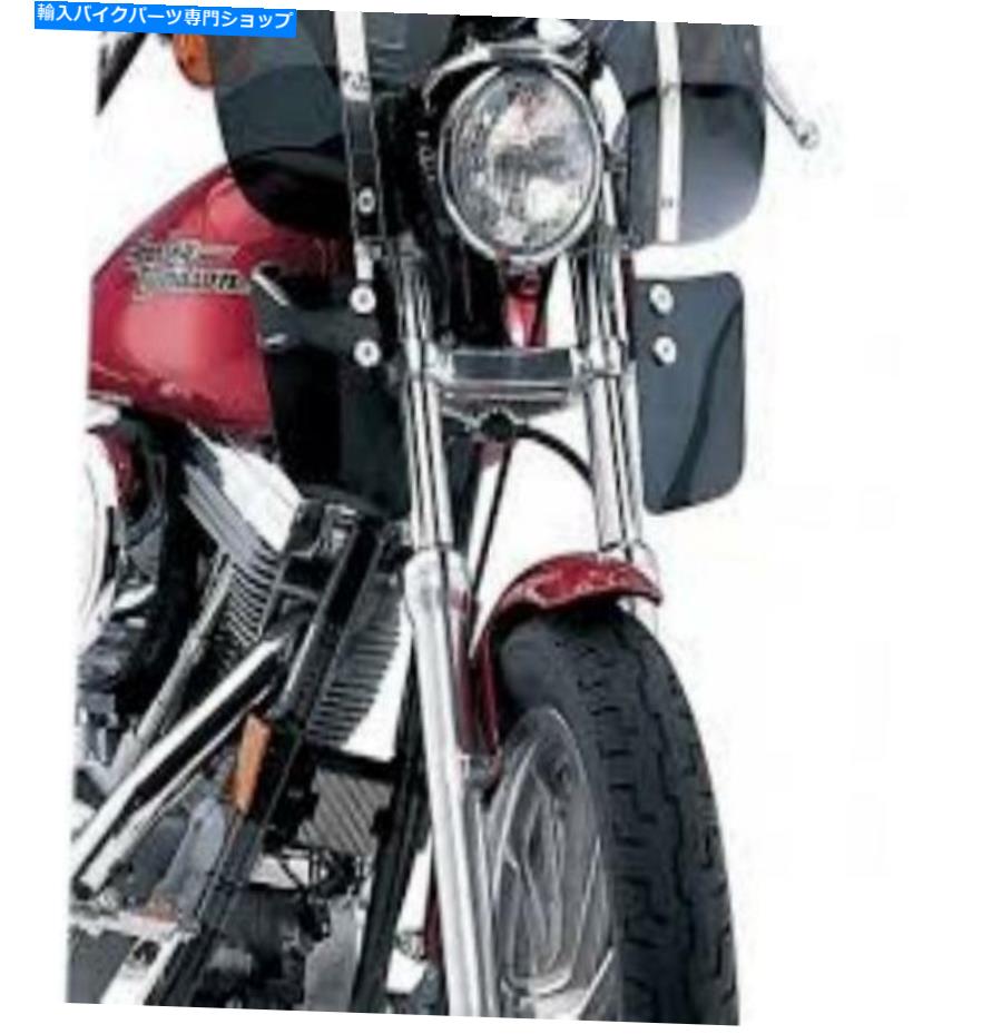 Windshield եɥ֥åɥ㲼åFXSTեȥ1980-2010 Memphis Shades Black Windshield Lowers KIT FXST Softail Standard 1980-2010