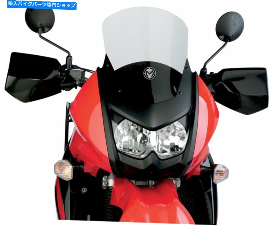 Windshield ムースレーシング+ 4 "シルクスクリーン付きアドベンチャーウィンドスクリーン（クリア）23..