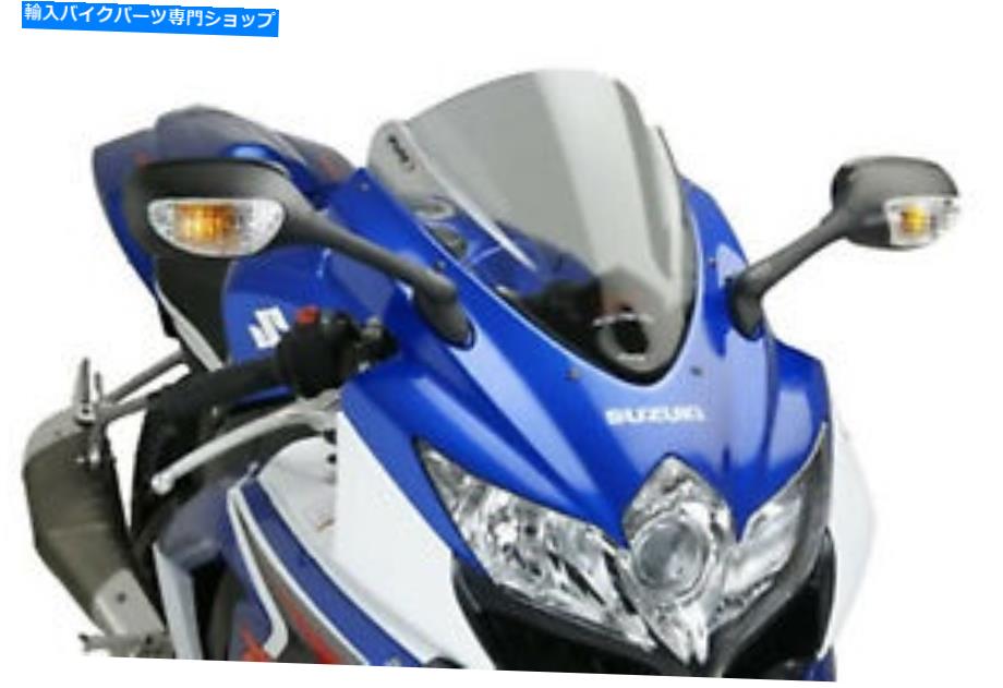 Windshield スズキGSX-R750 08-10光煙のためのPUIGスクリーンZレーシング PUIG SCREEN Z-RACING FOR SUZUKI GSX-R750 08-10 LIGHT SMOKE