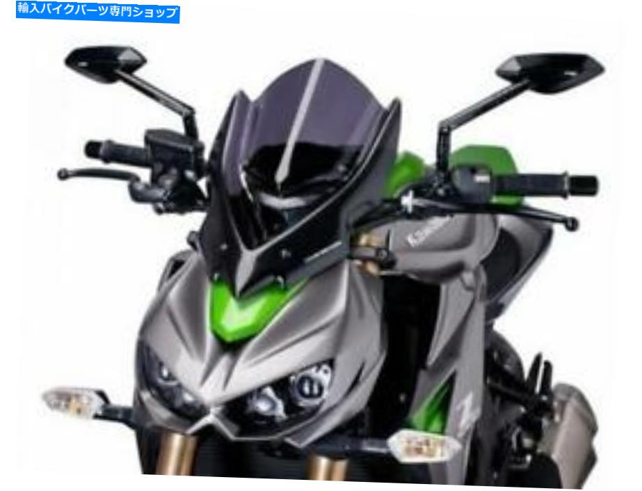 Windshield PUIG - 7011F - Naked Z-1000新世代スポーツのフロントスケーンダークスモークZ1000 PUIG - 7011F - Naked Z-1000 New Generation Sport Windscreen Dark Smoke Z1000