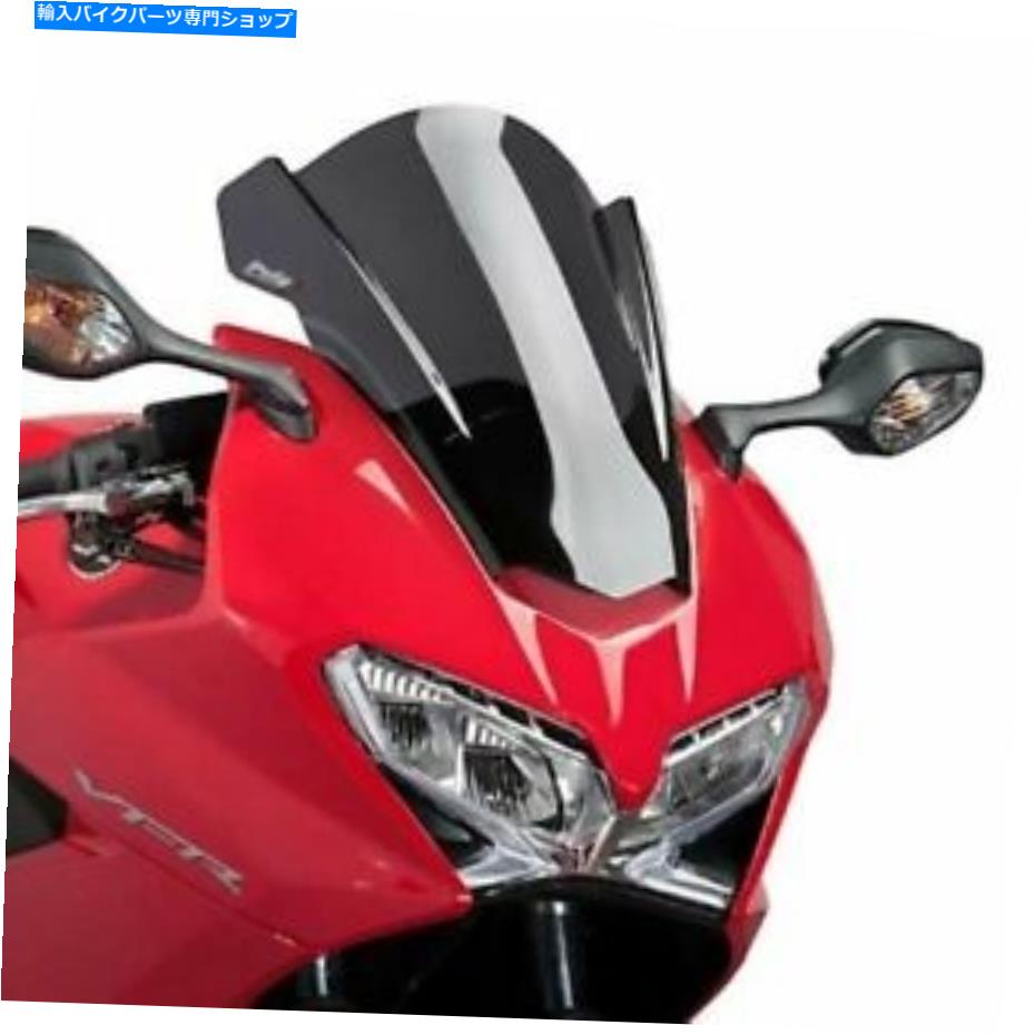 Windshield 14-15ۥ󥿡ץ800 VFR800 PUIG졼󥰥եȥɥ꡼󡢥⡼7598F 14-15 Honda Interceptor 800 VFR800 Puig Racing Windscreen, Dark Smoke 7598F