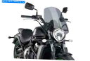 Windshield 2015年 - 19-19川崎EN650 Vulcan S - 煙 - 8164H Puig Naked New Generation for 2015-19 Kawasaki EN650 Vulcan S - Smoke - 8164H