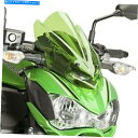 Windshield 桐山焼Z900スポーツスクリーン2017-19 - グリーン Puig Kawasaki Z900 Sport Screen 2017-19 - Green