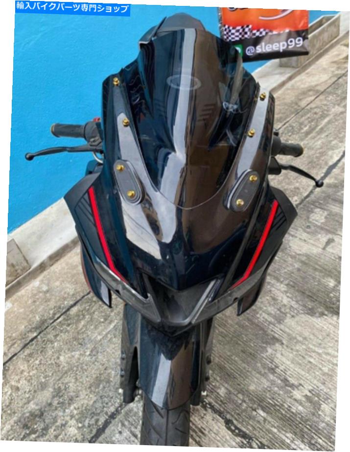 Windshield オートバイアクセサリーフロントガラスブラックカラー（v1）ヤマハR15歳2017-2020 Motorcycle Accessories Windshield Black Color(V1) for Yamaha R15 Year 2017-2020