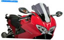 Windshield Puig 7598Fレースのフロントウィンドスクリーン、暗い煙 PUIG 7598F Racing Windscreen, Dark Smoke