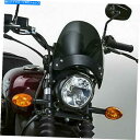 Windshield 国連サイクル国立サイクルフライスクリーンウィンドスクリーンダークスモークスモークブラックハードウェア NATIONAL CYCLE NAT...