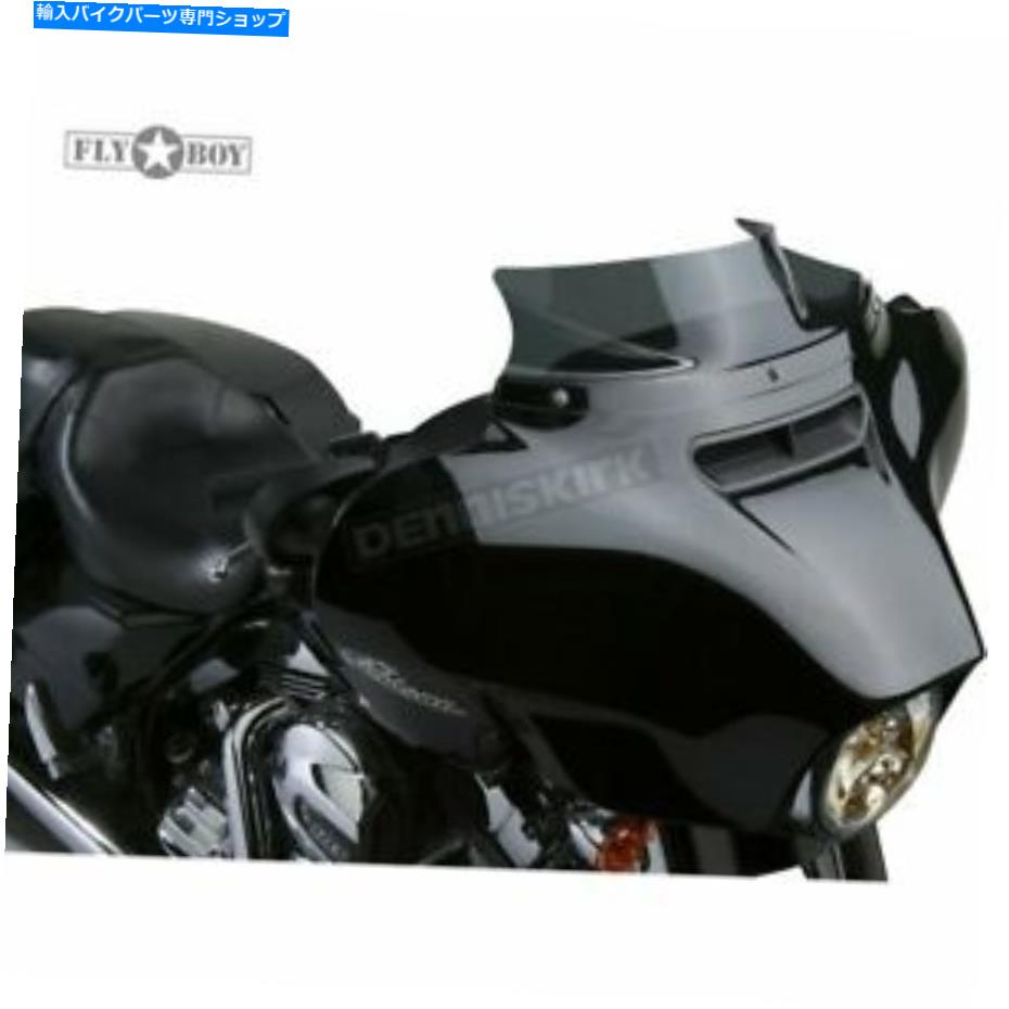 楽天Us Custom Parts Shop USDMWindshield ナショナルサイクルダークグレー4インチ。フライ男の子ポリカーボネートウィンドシールド - N27410 National Cycle Dark Gray 4 in. Fly Boy Polycarbonate Windshield - N27410