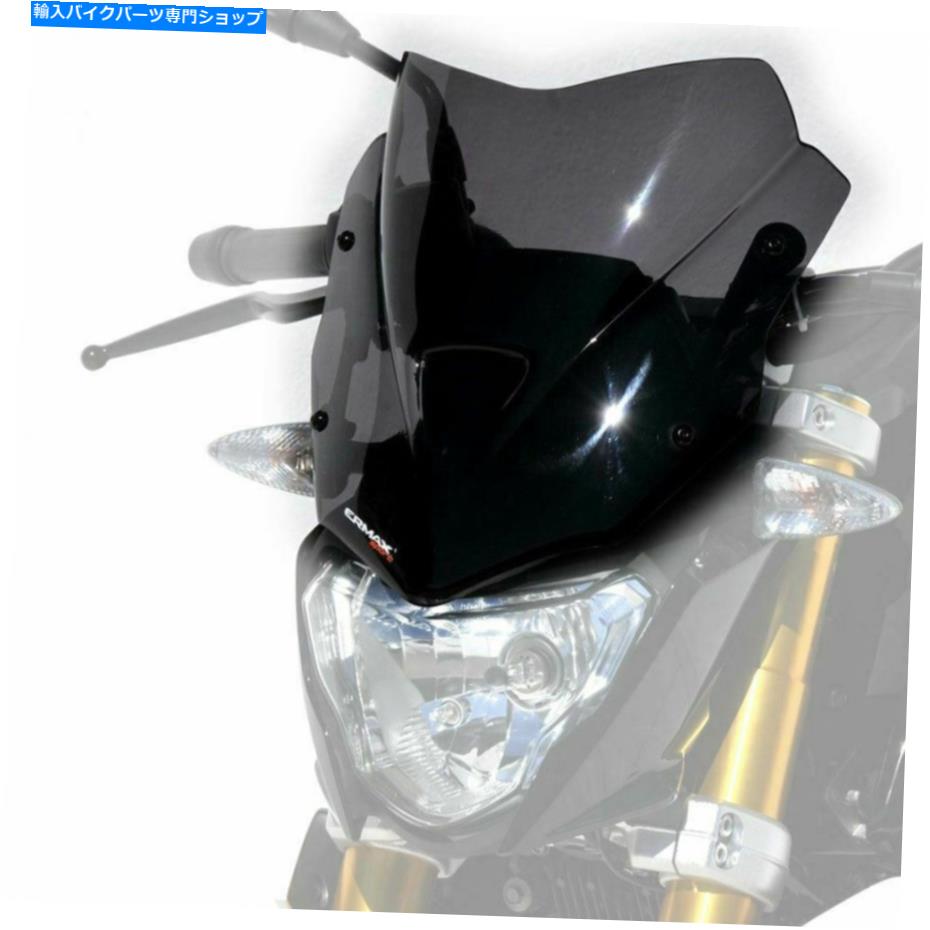 Windshield ERMAXダークスモークフライスクリーンウインドシールドデフレクターBMW G310R 16 - 18 0310042-03 ERMAX DARK SMOKE FLY SCREEN WINDSHIELD DEFLECTOR BMW G310R 16 - 18 0310042-03