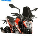 Windshield プイグハイテクパーツブラック裸新世代スポーツウインドシールド - 9514N Puig Hi-Tech Parts Black Naked New Generation Sport Windshield - 9514N