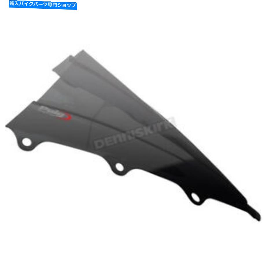 Windshield ピグハイテク部品ダークスモークレーシングフロントガラス - 7228F Puig Hi-Tech Parts Dark Smoke Racing Windshield - 7228F