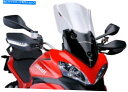 Windshield Puigオートバイのツーリングフロントガラスのフロントスクリーンライトスモーク5250H Puig Motorcycle Touring Windshield Windscreen Light Smoke 5250H