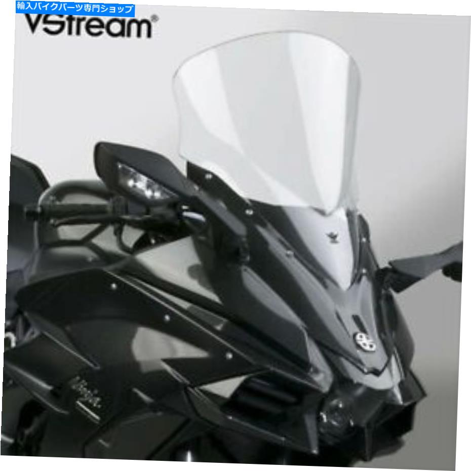 Windshield ナショナルサイクルフェアリングマウントウインドシールド背の高いクリアフィット川崎忍者H2 SX 18 National Cycle Fairing Mount Windshield Tall Clear fits Kawasaki Ninja H2 SX 18