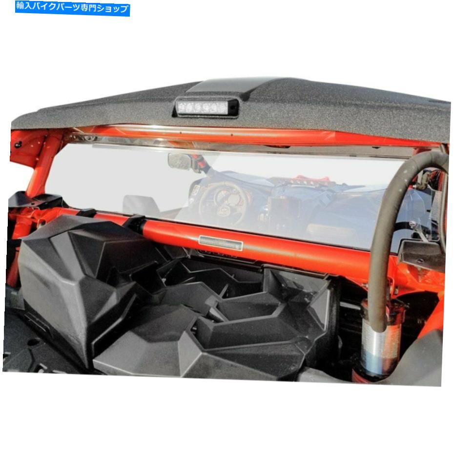 Windshield CAN-AM MAVERICK MAX 1000R 17ƥȥꥢɥW饤ǥ󥰥٥ For Can-Am Maverick Max 1000R 17 Tinted Rear Windshield w Sliding Vent