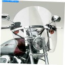 Windshield 国連サイクルスイッチブレードチョップフロントガラスクリア National Cycle SwitchBlade Chopped Windshield Clear(2)
