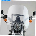Windshield N21302ナショナルサイクルスパルタンウインドシールドクリアクイックリリース17 " N21302 National Cycle Spartan Windshield Clear Quick Release 17"