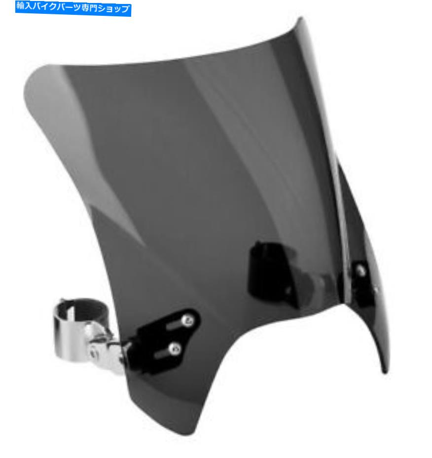 Windshield ޥȥȤĹϢۡեȥ饹N2839-001 National Cycle Mohawk Windshield with Chrome Mount Dark Tint #N2839-001