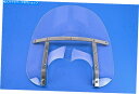 Windshield メンフィスシェードメンフィス脂肪17 "Windshield W /デュアルカットアウトクリアMEM6830 Memphis Shades Memphis Fats 17" Windshield w/Dual Cutout Clear MEM6830