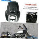Windshield 2018-2021ハーレーソフトスタンダードFXSTストリートボブFXBBヘッドライトフェアリングABS For 2018-2021 Harley Softail Standard FXST Street Bob FXBB Headlight Fairing ABS