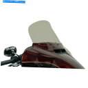 Windshield 風のベスト9 "軽い煙のフリップデザインのハーレーバットウィングflh / t 14-20のためのフロントガラス Wind Vest 9" Light Smoke Flip Design Windshield for Harley Batwing FLH/T 14-20