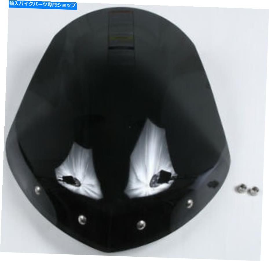 Windshield ナショナルサイクルN2707 Gladiator Windshieldシワの黒 - ダークタイント National Cycle N2707 Gladiator Windshield Wrinkle Black - Dark Tint