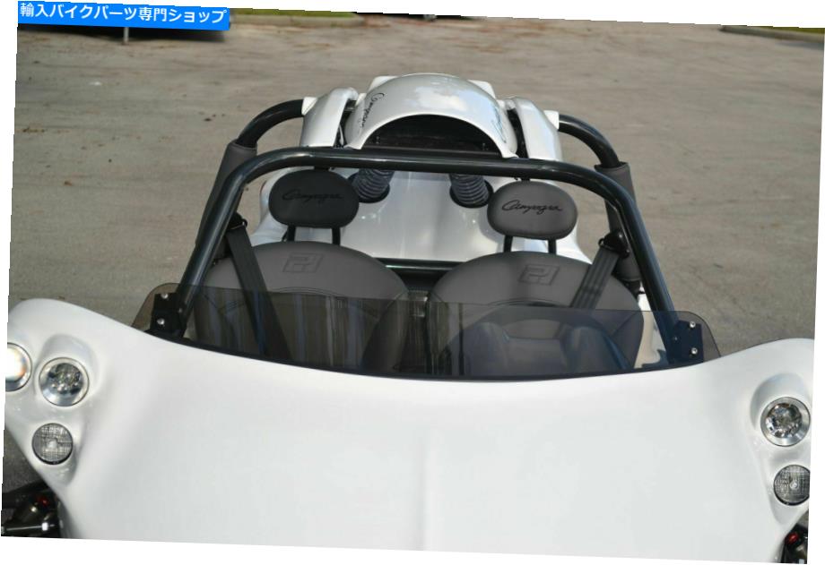 Windshield 短い取り替えのCampagna T-Rex Wind Deflectorコンボ - 軽く着色＆クリア Short Replacement Campagna T-Rex Wind Deflector COMBO - Lightly Tinted & Clear