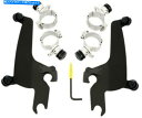 Windshield メンフィスシェードブラックトリガーロックマウントキット - SportShield Windshield MEB1969 Memphis Shades Black Trigger-Lock Mount Kit - Sportshield Windshield MEB1969