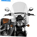 Windshield National Cycle - N21203 - スパルタンクイックリリースフロントガラス、クリアホンダ、インド、S National Cycle - N21203 - Spartan Quick Release Windshield, Clear Honda,Indian,S