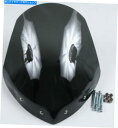 Windshield ナショナルサイクルN2715剣闘士ウインドシールドのしわブラック - ダークタント National Cycle N2715 Gladiator Windshield Wrinkle Black - Dark Tint