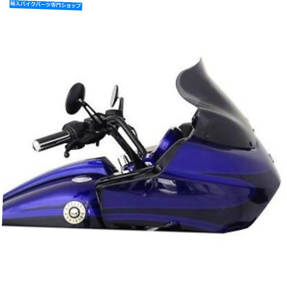 Windshield Klock Werks - KW05010232 - 12in。フレアフロントガラス、ダークスモークハーレー - ダビッドソンロ Klock Werks - KW05010232 - 12in. Flare Windshield, Dark Smoke Harley-Davidson Ro