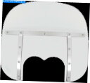 Windshield メンフィスシェードHD MEM6630メンフィス脂肪ウインドシールド13inデュアルカットアウト - クリア MEMPHIS SHADES HD MEM6630 Memphis Fats Windshield 13in Dual Cutout - Clear