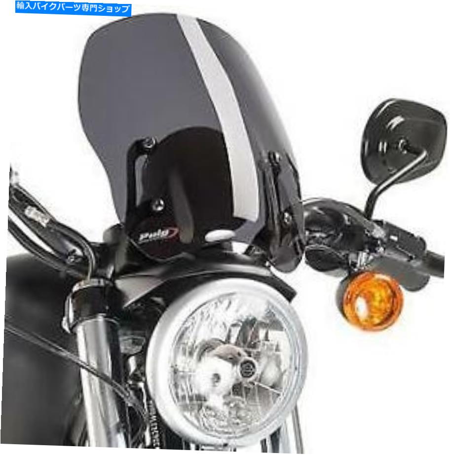 Windshield プイグウィンドスクリーンダークスモークハーレー-Davidson 04-19 XL883 04-17 XL1200 PUIG Windscreen Dark Smoke harley-davidson 04-19 XL883 04-17 XL1200
