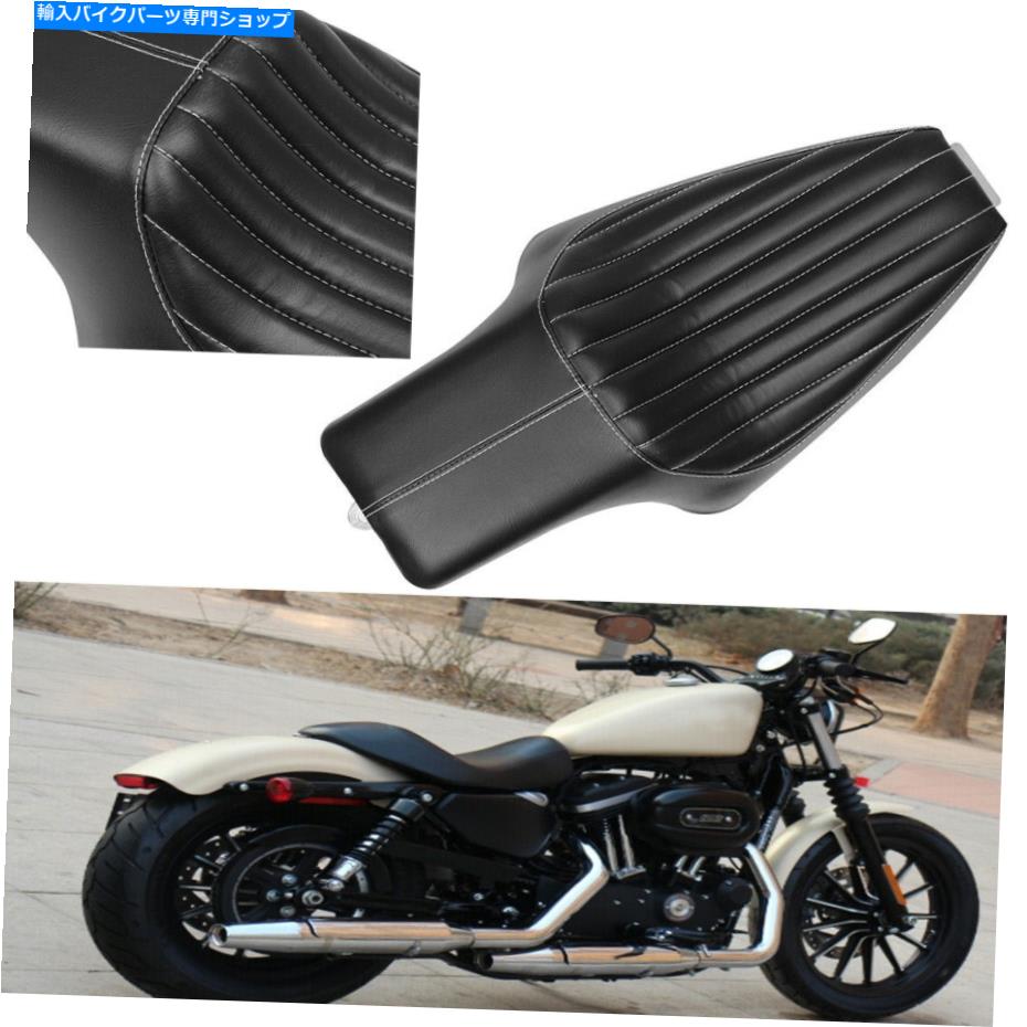 シート フロントドライバーリアの乗客の2つの上のシートブラックのハーリースポーツスターXL883 04-16 Front Driver Rear Passenger Two Up Seat Black For Harley Sportster XL883 04-16