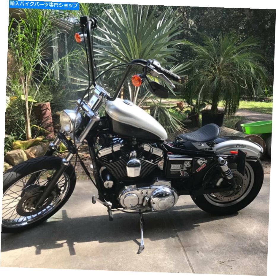 シート ハーリースポーツスターXL883 1200ボベルチョッパーのためのオートバイ黒春ソロシート Motorcycle Black Spring Solo Seat For Harley Sportster XL883 1200 Bobber Chopper