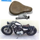 シート Harley Chotper Bobberのための14 "オートバイの運転者のレトロな春のブラケットのソロの座席 14" Motorcycle Driver Retro Spring Bracket Solo Seat For Harley Chopper Bobber