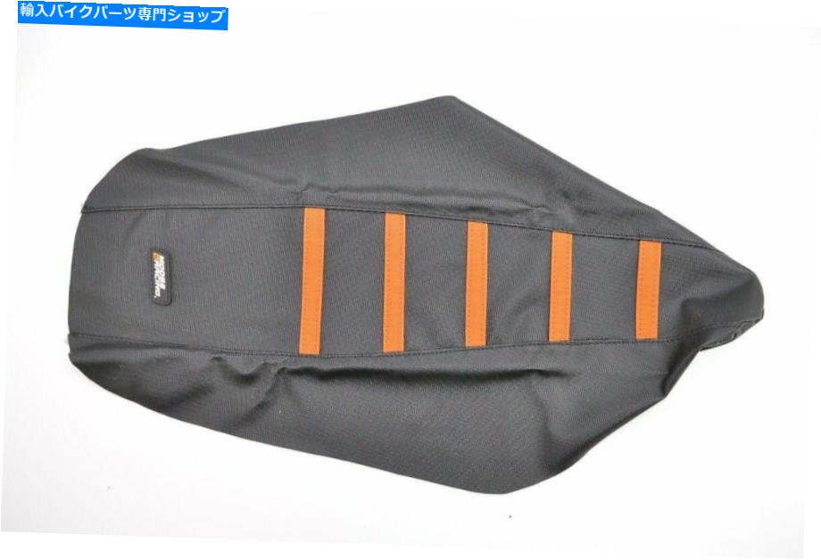 シート ムースレーシングリブシートカバー、ブラック/オレンジリブXF-2-0821-1793 Moose Racing Ribbed Seat Cover, Black/Orange Ribbed XF-2-0821-1793