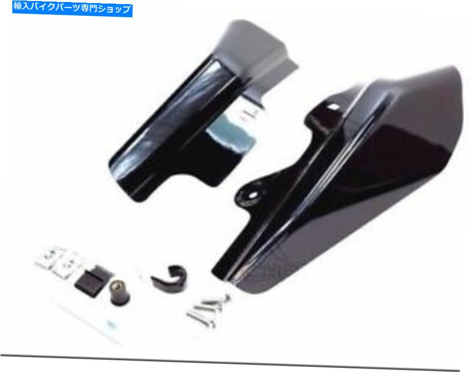 シート ブラックアンダーシートエンジンエアデフレクターフェアリングハーリーツーリングモデル2001-20..