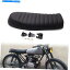  ˥С륪ȥХեΥ졼ȥեåȥ֥åȥɥۥ֥åꥫ Universal Motorcycle Cafe Racer Seat Flat Brat Saddle For Yamaha Honda Black US