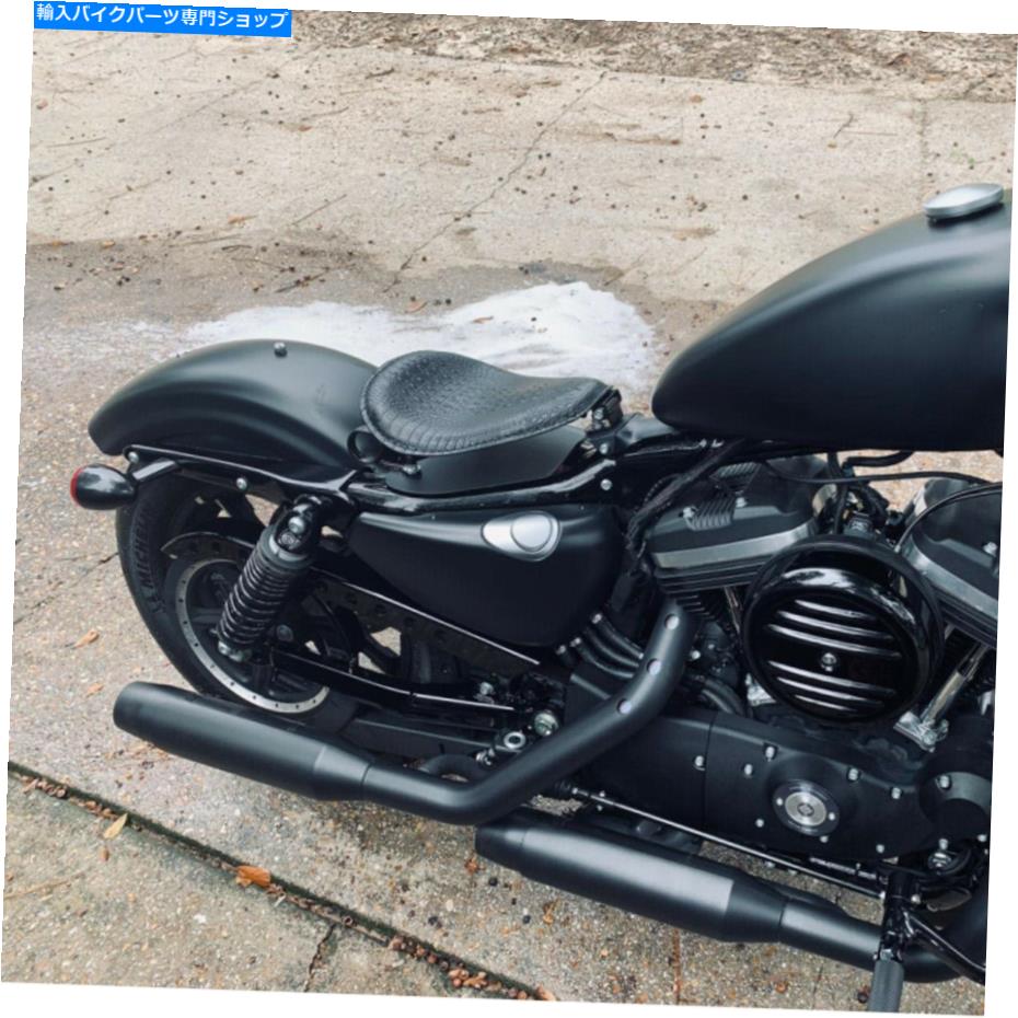 シート ハーレーチョッパーボッサーのためのオートバイ運転席ソロスプリングブラケットw /ベースパン Motorcycle Driver Seat Solo Spring Bracket w/ Base Pan For Harley Chopper Bobber