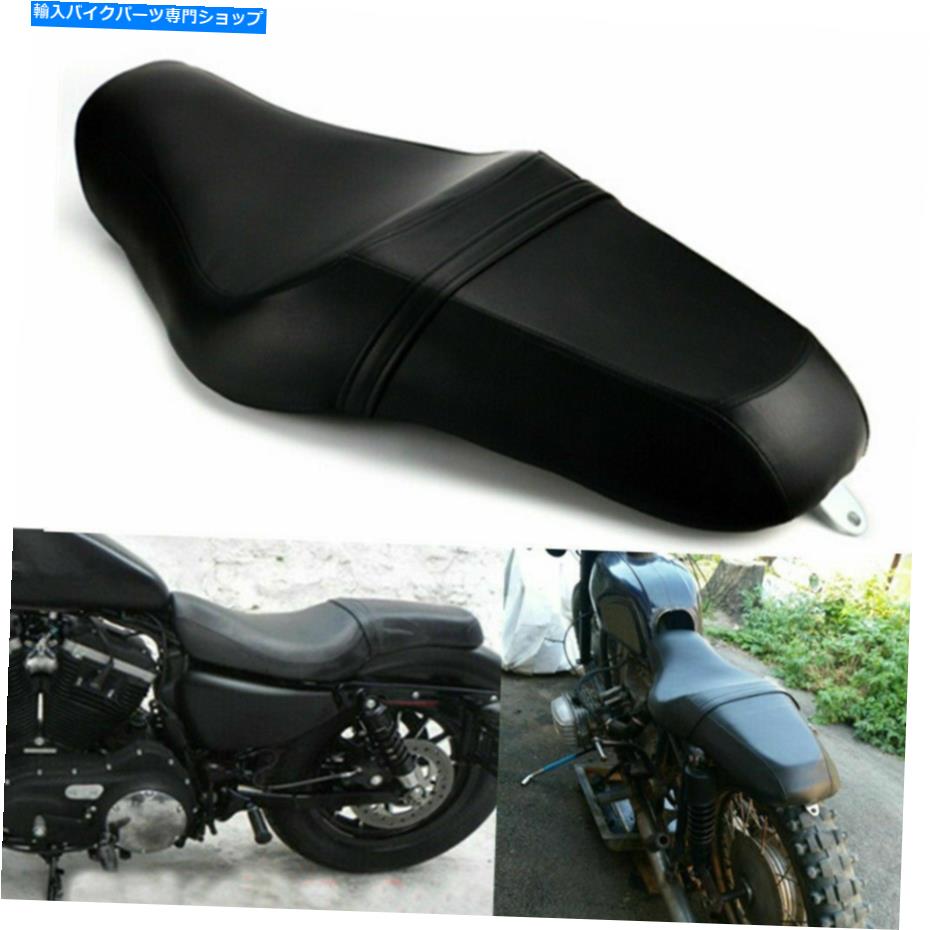 シート Harley Sportster XL 883 1200 48 72のための2つのアップドライバのフロント＆リアの助手席 Two Up Driver Front & Rear Passenger Seat For Harley Sportster XL 883 1200 48 72